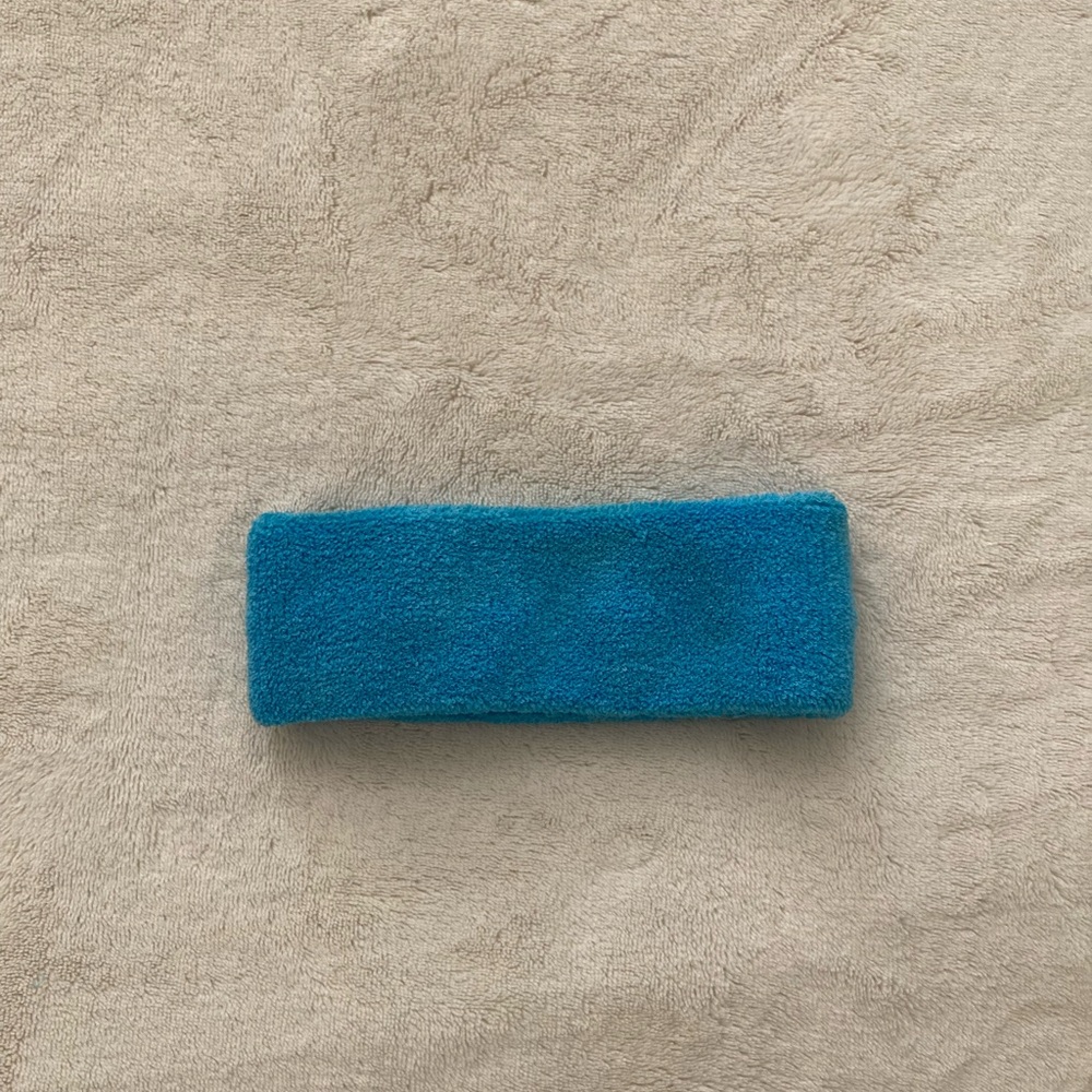 Blue Terry Cloth Sweatband